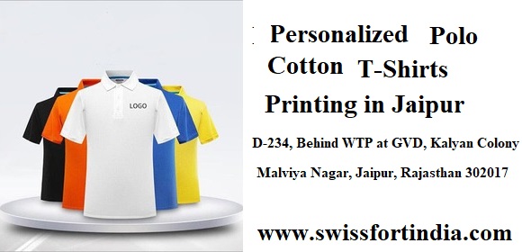 Personalized Polo Cotton T-Shirts printing in Jaipur