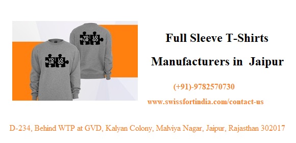 Full Sleeve T-Shirts Manufacturers in Jaipur